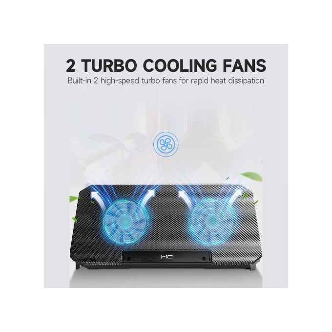 Laptop Cooling Fans Stands Foldable Notebook Computers Cooling Pads Cooler Laptop Stand Adjustable Height image - mobimarket